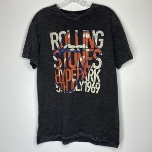 The Rolling Stones Hyde Park 1969 Graphic Print Tshirt Medium